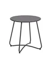 Produktbild: Feeling4Home Beistelltisch Austin aus Metall Ø 45 cm, Anthrazit, Mit Stellschrauben