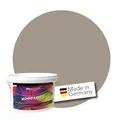 Produktbild: WALLCOVER hochwertige Wandfarbe für Innen | Braungrau | 2.5L für 20m² | Hochdeckende Innenfarbe Matt (Klasse 1) | Profi Qualität aus Deutschland