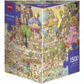 Produktbild: Heye Puzzle - Degano Yogaland - Triangular 1500 Teile 296308
