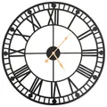Produktbild: Wanduhr Vintage Mit Quarzwerk Retrouhr Wohnzimmer Metall 60 Cm XXL