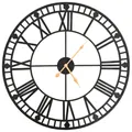 Produktbild: Wanduhr Vintage mit Quarzwerk Metall 60 cm XXL