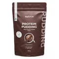 Produktbild: Nutri + Protein Pudding Schokolade Vegan 400 g - 24 g Eiweiß pro Portion bei nur 106 Kcal - Schoko Dessert zuckerarm laktosefrei kalorienarm fettarm