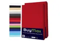Produktbild: Buymax Spannbettlaken 2-er Set, Doppelpack, Bettlaken, Jersey 100% Baumwolle, Gummizug: rundum, (2 Stück), 90x200 100x200 140x200 160x200 180x200 cm, Matratzen bis 25 cm Höhe