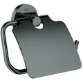 Produktbild: Grohe Essentials WC-Papierhalter 40367A01 hard graphite, mit Deckel, verdeckte Befestigung