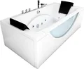Produktbild: Whirlpool Pool Badewanne Eckwanne Wanne W81H-C 180x90cm passive Schlauch-Reinigung