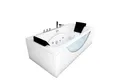 Produktbild: AcquaVapore Whirlpool-Badewanne Whirlpool Badewanne Eckwanne Wanne W81H-C-ALL 180x90cm, (1-tlg), mit Ablaufgarnitur