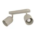 Produktbild: EGLO Deckenlampe 2-flammig Tilston, Deckenstrahler Wohnzimmer, Spot Deckenleuchte aus Stahl in Sandfarben, E14 Fassung