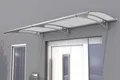 Produktbild: Gutta Pultvordach PT/ L Edelstahl 190x95x17 cm 4mm satiniert weiß Haustürvordach