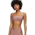 Produktbild: Bügelloser BH TRIUMPH, Damen, Gr. 2, N-Gr, rosa (rose braun), Microtouch, Obermaterial: 51% Polyamid, 25% Polyester, 24% Elasthan, BHs, glättend, wattiert, tiefer V-Ausschnitt, elastisch, formend