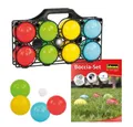 Produktbild: Idena Spielzeug-Gartenset Boccia, Set 8 Kugeln 4 Farben Boule Spiel Wurfspiel für Outdoors Garten