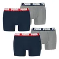 Produktbild: PUMA BASIC BOXER Navy / Grey melange 006 4er Pack XXL