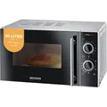 Produktbild: Severin 2-in-1 Mikrowelle mit Grill 700 W, Grillofen mit 9 Automatikprogrammen, Mikrowelle mit Grillrost und Drehteller, silber-schwarz, MW 7771