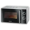 Produktbild: SEVERIN Mikrowelle mit Grillfunktion 2-in-1 MW 7771 aus Edelstahl, schwarzsilber Mikrowelle Mikrowelle Mit Grill Grillofen Mikrowellengerät - Schwarz