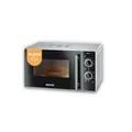 Produktbild: SEVERIN 2-in-1 Mikrowelle mit Grill 700 W, Grillofen mit 9 Automatikprogrammen, Mikrowelle mit Grillrost und Drehteller, silber-schwarz, MW 7771