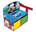 Produktbild: ARDITEX – Kinderschreibtischbank aus Holz, umwandelbar in Schreibtisch mit unterem Stauraum, Mickey Mouse von Disney – 60x47x56 cm – Farbe Rot und Blau – Ideal für das Kinderzimmer