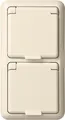 Produktbild: ELSO UP-Steckdose 2-fach IP44 reinweiß 225414