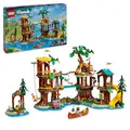 Produktbild: LEGO Friends Baumhaus im Abenteuercamp, Spielset für Mädchen und Jungen ab 8 Jahren mit 5 Spielfiguren und 5 Tieren, Geschenkidee für kreatives Spielen, Sportspielzeug, Puppenhaus 42631