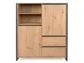Produktbild: Highboard DENVER 120 x 140 cm braun/ grau
