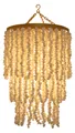Produktbild: Deckenlampe / Deckenleuchte, Muschelleuchte aus hunderten Capiz, Perlmutt Plät