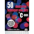 Produktbild: 50 deutsche Schlager und Hits in C-Dur, für Keyboard, E-Piano, Gitarre Noten, Sammelband für Klavier, Gesang