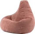 Produktbild: icon Sitzsack Bean Bag Dalton, Rosa, Cord, Groß, Sitzsäcke Für Das Wohnzimmer, Schlafzimmer, Sitzsack-Sessel Für Erwachsene - Hergestellt in Deutschland