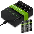 Produktbild: Venom Ladestation mit wiederaufladbarem Akku Plus 4 x AA 2100 mAh Batterien