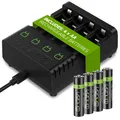 Produktbild: Venom AA wiederaufladbare Batterien & Ladestation - inklusive 4 x 2100mAh Bat...