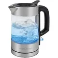 Produktbild: Glas-Wasserkocher PC-WKS 1229 G edelstahl/schwarz, 1 Liter