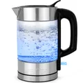 Produktbild: ProfiCook Wasserkocher Edelstahl | 1 Liter | beleuchtet | 1600W | Reisewasserkocher | Camping und Büro | Wasserkocher | PC WKS 1229 G