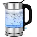 Produktbild: ProfiCook Wasserkocher Edelstahl | 1 Liter | blau beleuchtet | BPA frei | 1600W | Reisewasserkocher | Camping und Büro | Wasserkocher | PC WKS 1229 G - Silber