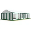 Produktbild: Party-zelt Festzelt 6x12 M Garten-pavillon -zelt Pvc Plane 700 N In Grün-weiß Wasserdicht