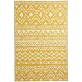 Produktbild: Homescapes Outdoorteppich, Gelb, Kunststoff, Ethno, Rechteckig, 120x180 cm, Global Recycled Standard (Grs), Teppiche & Böden, Teppiche, Outdoorteppiche