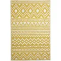Produktbild: Homescapes - Outdoor Teppich Anna 120 x 180 cm - Ethno-Muster, gelb-weiß