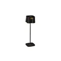 Produktbild: Konstsmide Tischleuchte Nice | schwarz | Indoor/Outdoor | USB-Tischleuchte| Aluminum| 2 Lichtfarben | 3 Lichtmodi | Akkulaufzeit bis zu 20h | 7818-750, 10 cm (L)/10 cm (B)/36 cm (H)