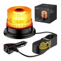 Produktbild: 40 Led Rundumleuchte 7 Modus 12/24V Amber Warnleuchte Doppelter Schraube 5m