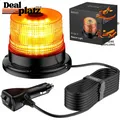 Produktbild: LED Rundumleuchte 40 LED 7 Modi 12/24V Amber Warnleuchte mit 5m Netzkabel