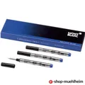 Produktbild: 3x Montblanc small Rollerball/Tintenroller Mine Royal Blue/Blau Refill/Ersatz