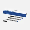 Produktbild: 3x MONT BLANC Tintenrollermine M Mittel Tinte Blau 128241 124505 Originalminen