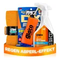 Produktbild: Glasversiegelung Set: Soft99 Glaco DX (110ml) Scheibenversiegelung Auto + Soft99 Glaco De Cleaner (500ml) Glasreiniger - Regenabweiser mit Abperleffekt für verbesserte Sicht bei Regen | 3-teilig