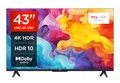 Produktbild: TCL 43V6B 43 Zoll, 4K Ultra HD, HDR TV, Smart TV unterstützt von Google TV (Dolby Audio, Motion Clarity, Sprachsteuerung, Kompatibel mit Google Assistant, Chromecast eingebaut