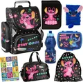 Produktbild: Schulranzen für Kinder mit Federmäppchen Lilo und Stitch Motiv-1-3 Klasse 8Teile