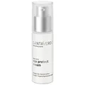 Produktbild: Santaverde / age protect cream / Anti-Aging Gesichtscreme / regenerierend / glättend / feuchtigkeitsspendend / festigt die Hautstruktur / mildert Pigmentflecken / für anspruchsvolle & sensible Haut / reiner Aloe Vera Saft / eigener, kontrolliert biologischer Anbau / Gesicht & Dekolleté / Unisex / 100 % vegan / 30 ml