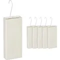 Produktbild: Relaxdays Heizkörperluftbefeuchter Keramik Eisen Creme 6er Set 20 cm x 9 cm x 4 cm