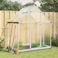 Produktbild: vidaXL Gewächshaus mit Fundamentrahmen Silbern 169x114x202 cm Alu
