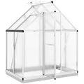 Produktbild: vidaXL Gewächshaus 4005825, 1,93 m² Fläche, 114 x 169 x 202 cm, Polycarbonat, Fundamentrahmen