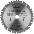 Produktbild: Kreissägeblatt ct, 20 Zähne ø160mm 6733000 Wolfcraft