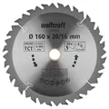 Produktbild: wolfcraft 6733000 | Handkreissägeblatt HM | Serie braun | 20 Zähne | ø160mm