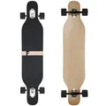 Produktbild: FunTomia Longboard mit 2 Flex Stufen Skateboard Drop Through Cruiser Komplettboard Mach1 Speed Kugellager T-Tool