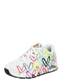 Produktbild: Skechers Damen UNO Spread The Love Trainers, White Durabuck W Multi Color Heart Print/Mesh, 35 EU
