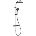 Produktbild: SCHÜTTE Überkopfbrause-Set, Ø Kopfbrause 24 cm, schwarz